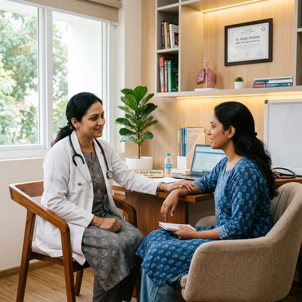 Professional Indian counsellor providing addiction recovery support